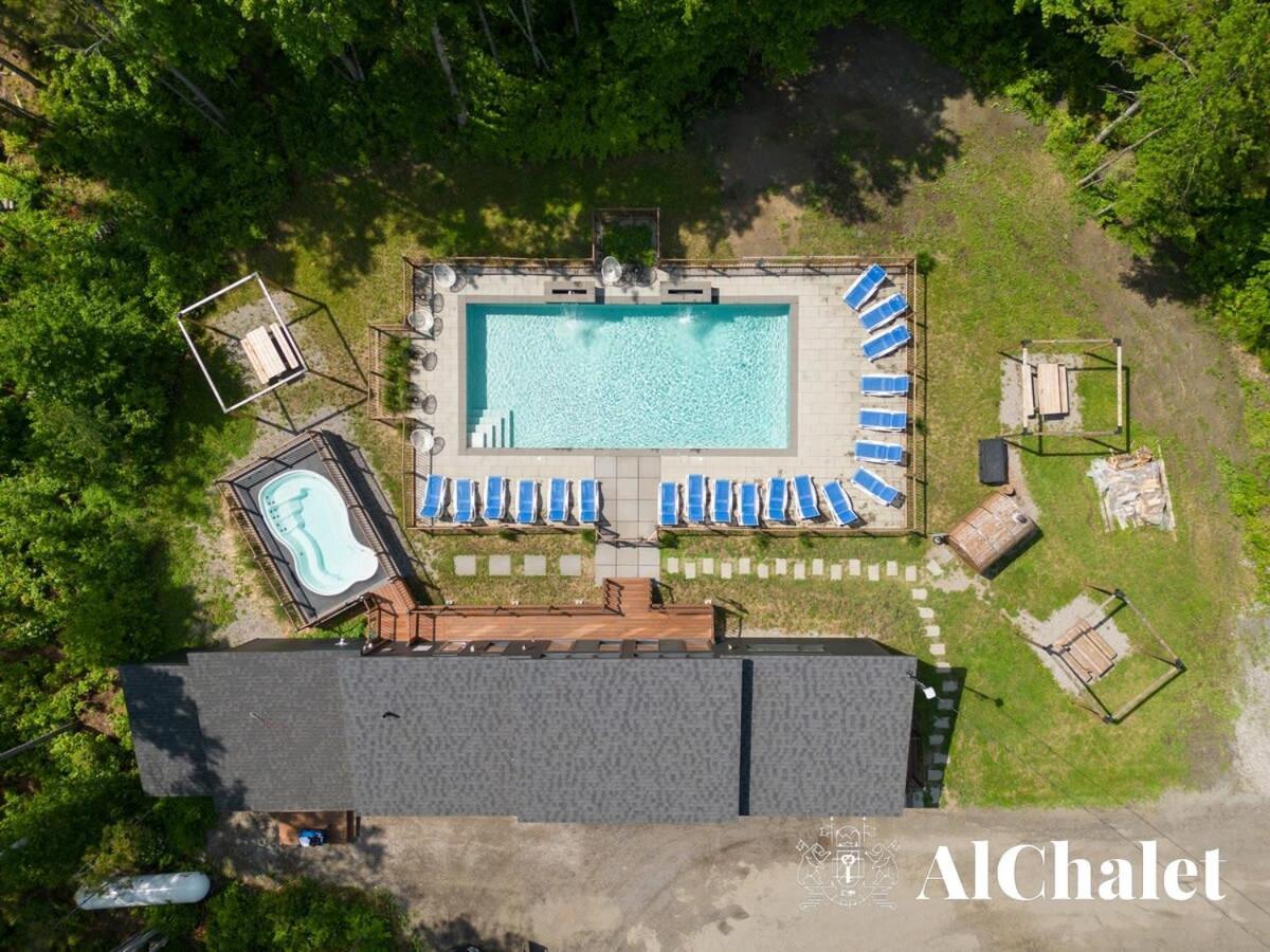 Pont-Rouge Chalet Bellevue Luxe Avec Spa Et Local A Velo מראה חיצוני תמונה