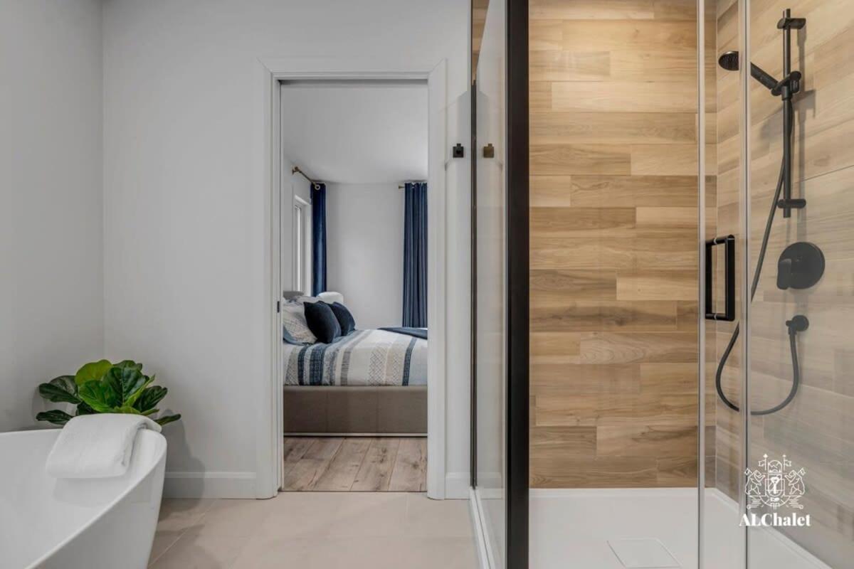 Pont-Rouge Chalet Bellevue Luxe Avec Spa Et Local A Velo מראה חיצוני תמונה