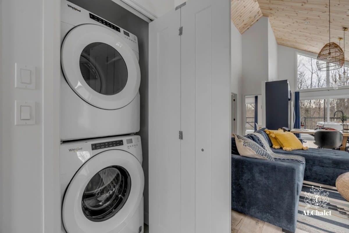 Pont-Rouge Chalet Bellevue Luxe Avec Spa Et Local A Velo מראה חיצוני תמונה