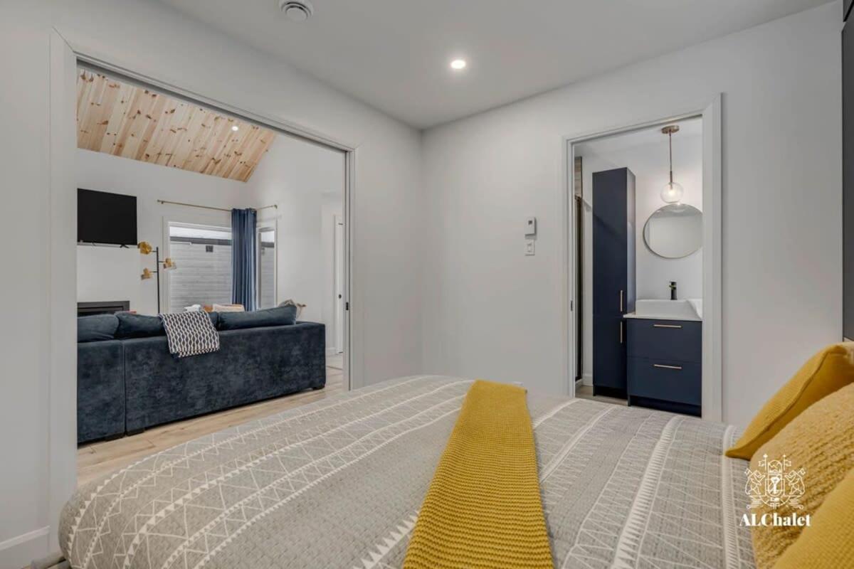 Pont-Rouge Chalet Bellevue Luxe Avec Spa Et Local A Velo מראה חיצוני תמונה