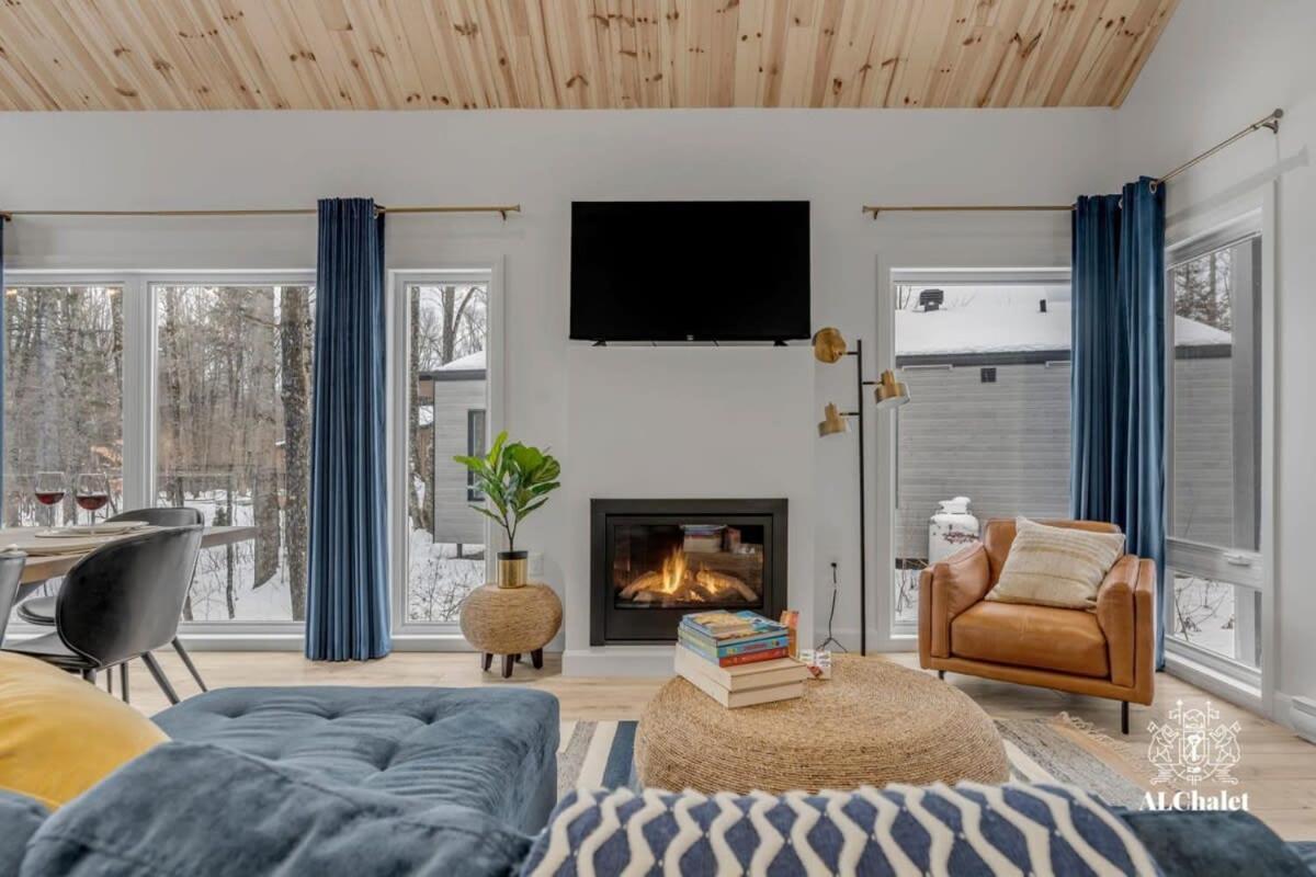 Pont-Rouge Chalet Bellevue Luxe Avec Spa Et Local A Velo מראה חיצוני תמונה