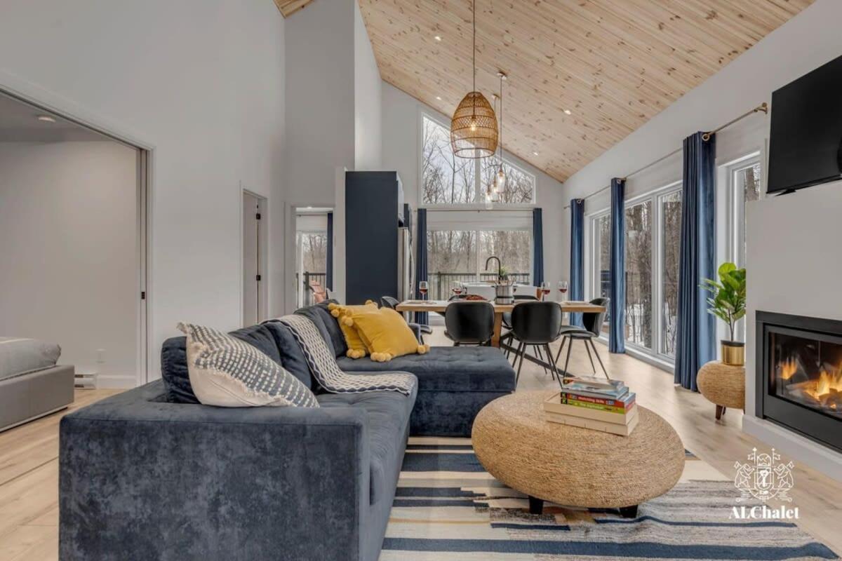 Pont-Rouge Chalet Bellevue Luxe Avec Spa Et Local A Velo מראה חיצוני תמונה