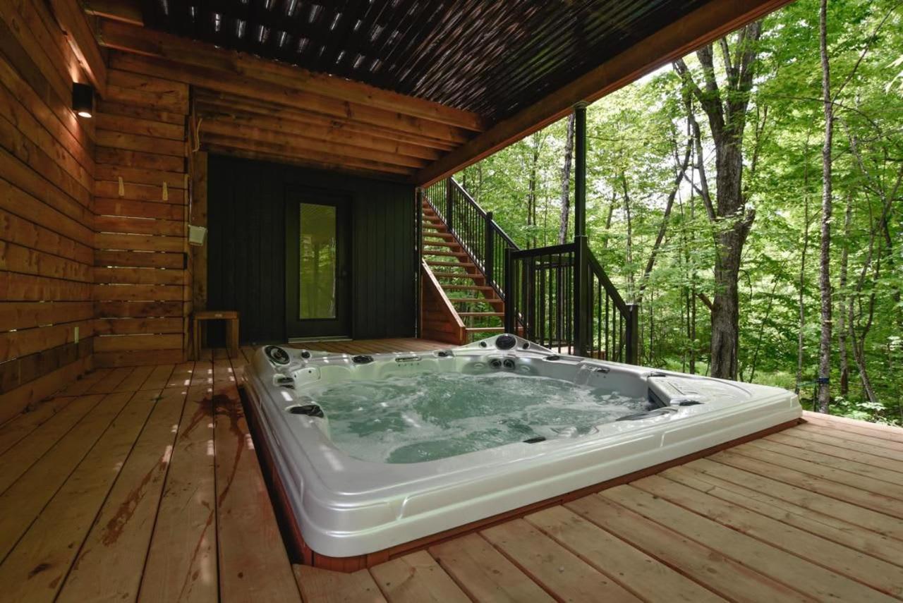 Pont-Rouge Chalet Bellevue Luxe Avec Spa Et Local A Velo מראה חיצוני תמונה